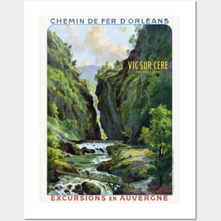 Vic-sur-Cère France Vintage Travel Poster 1910 Posters and Art